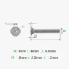 M3x6 FHCS (20pcs)