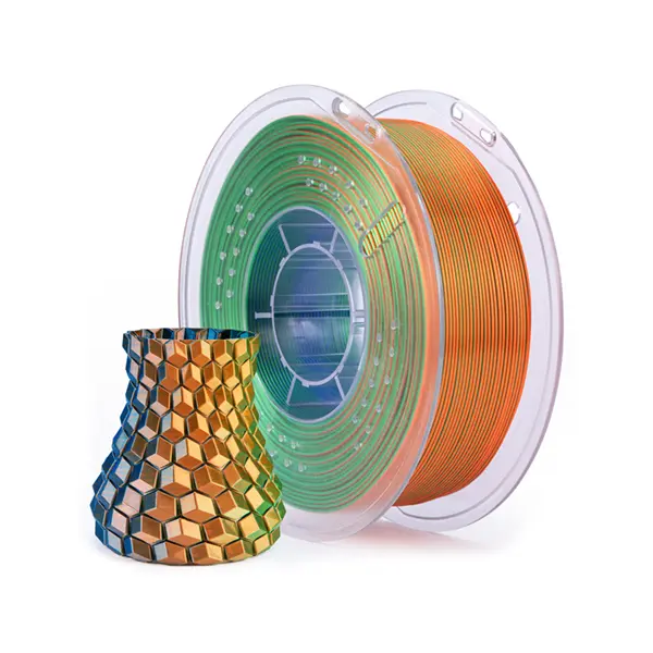 ELEGOO_PLASILK_BLUEGREENORANGE Elegoo PLA Silk Multicolor - Image 1