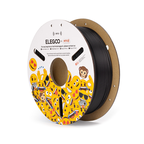EMOJI-PLA-1KG-Black-1.75mm Elegoo PLA (RFID) emoji® Brand Edition - Image 1